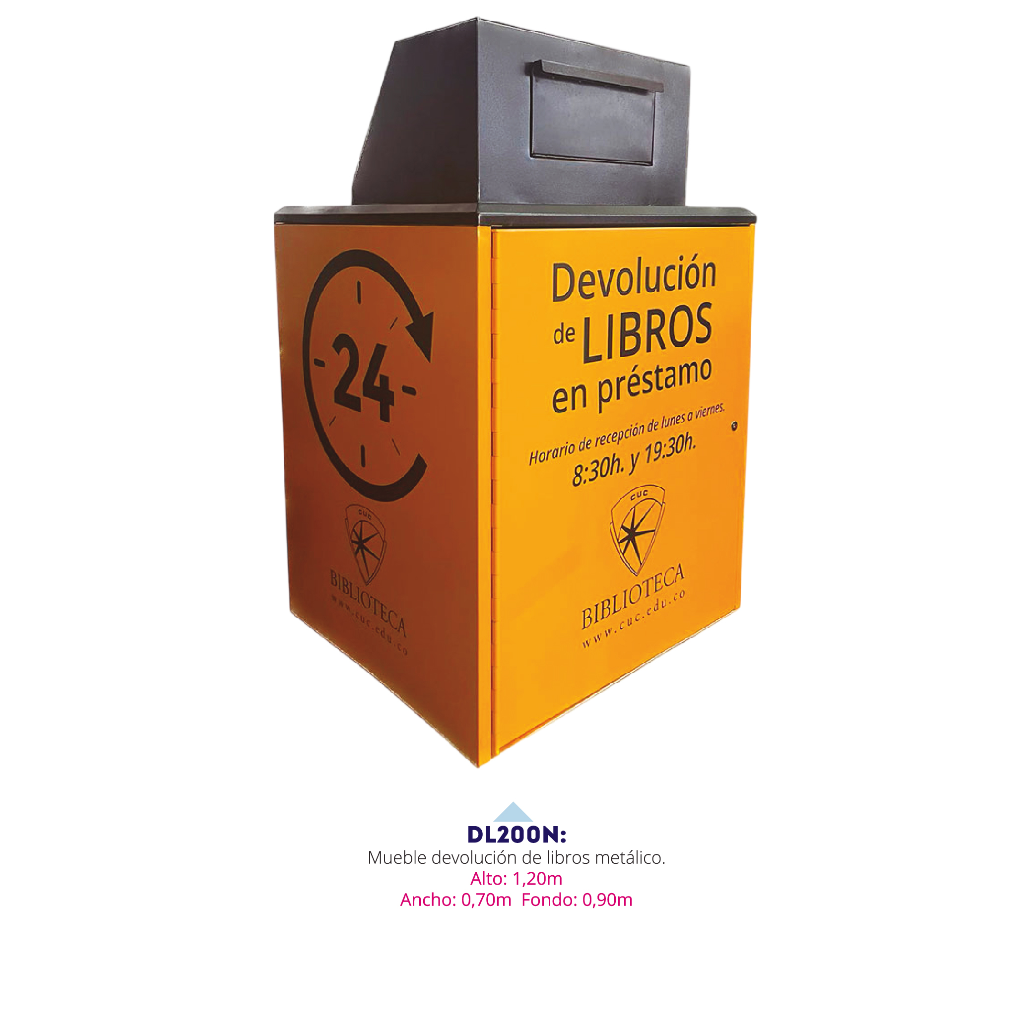 Mueble Devolución Libros 1.20 m — devolución de libros para instituciones educativas en Colombia (vista 3)