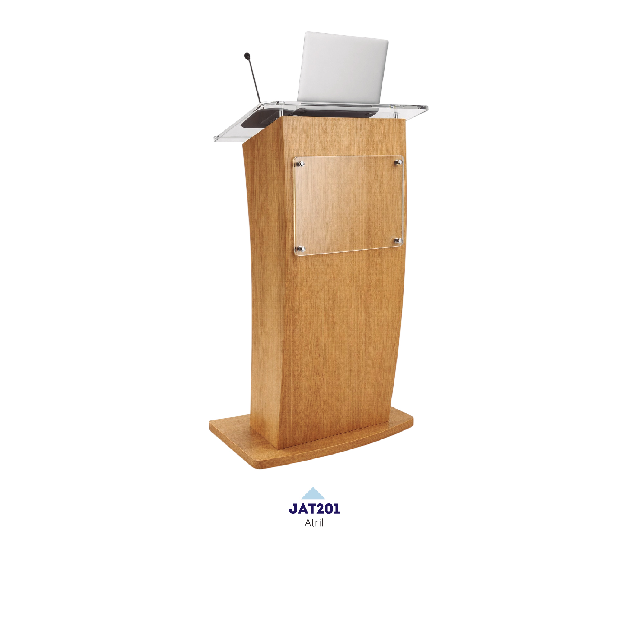 Atril Fijo en Madera — atriles para instituciones educativas en Colombia (vista 3)