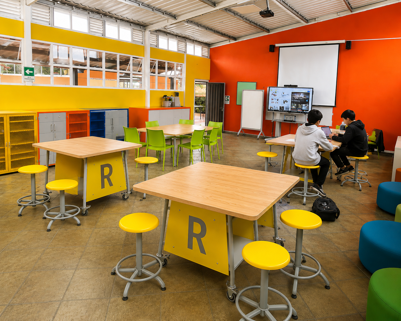 Aulas Maker & STEM  — proyecto de mobiliario institucional en Bogotá