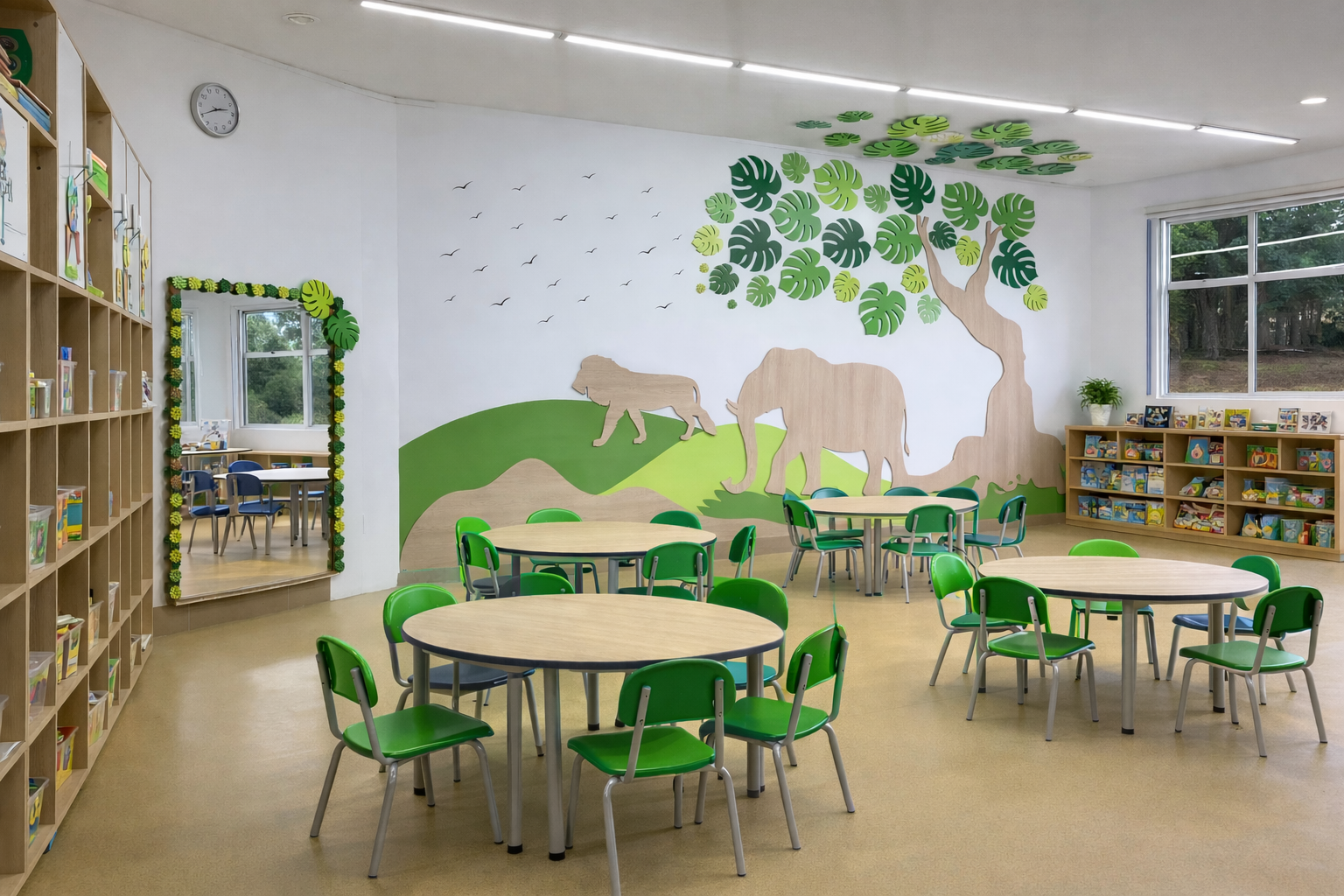 Salones de Preescolar — proyecto de mobiliario institucional en Bogotá