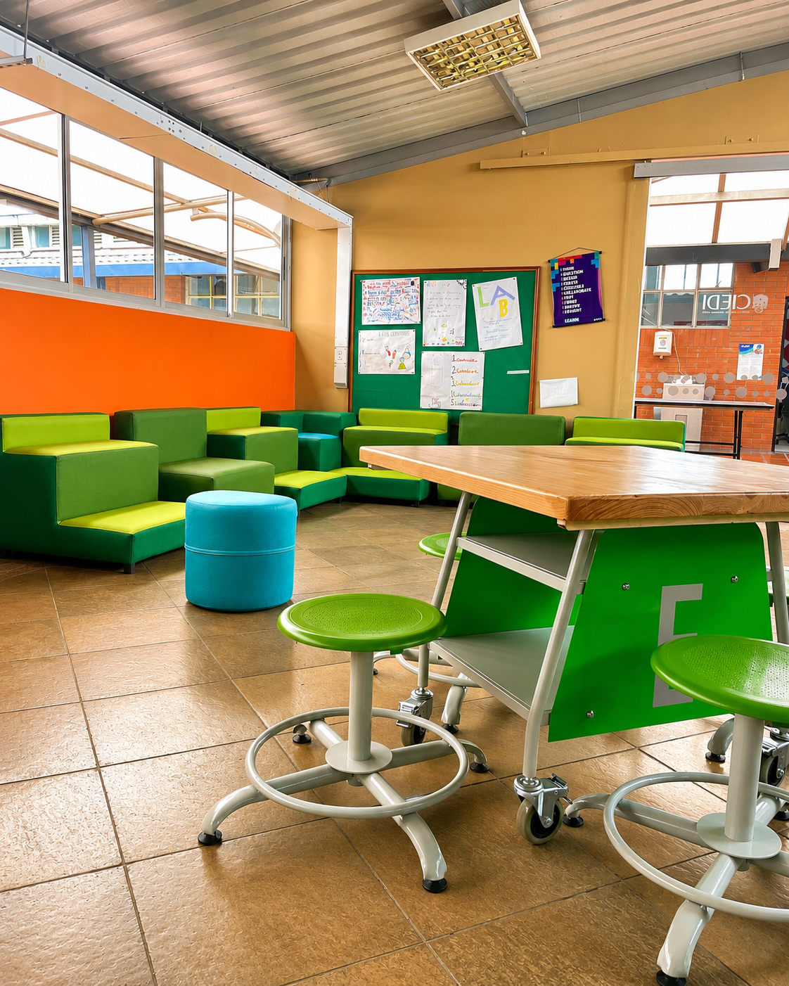 Aulas Maker & STEM  — proyecto de mobiliario institucional en Bogotá