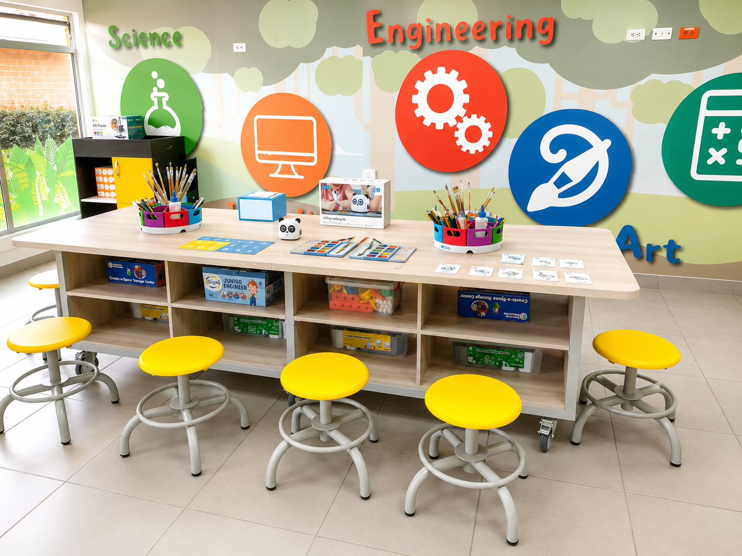 Aulas Maker & STEM  — proyecto de mobiliario institucional en Bogotá