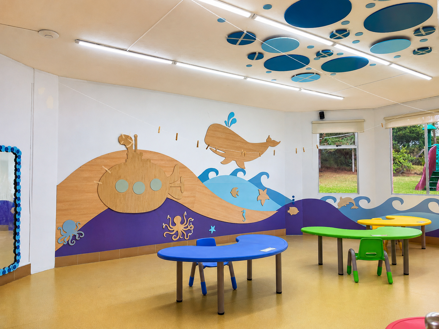 Salones de Preescolar — proyecto de mobiliario institucional en Bogotá